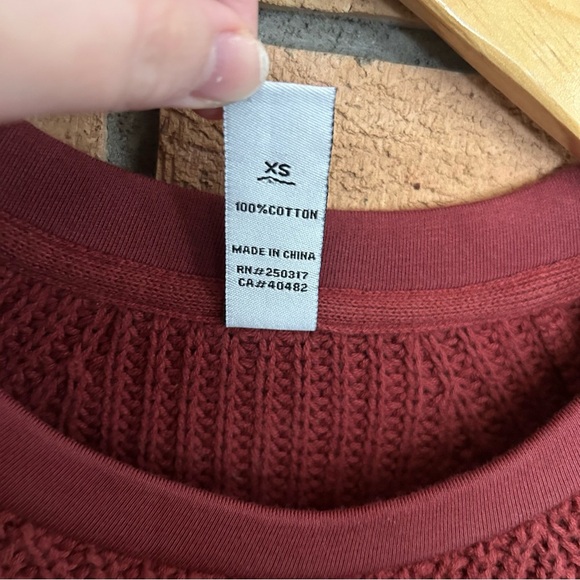 Varley Matteson Knit Sweater Russett Brown Anthropologie Long Tunic Knit XS - Picture 4 of 8